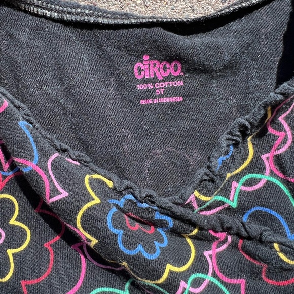 Circo 5T empire waist floral long sleeve dress - Picture 2 of 3